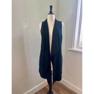 Vince Black Wool Cashmere Blend Sweater Vest Size S